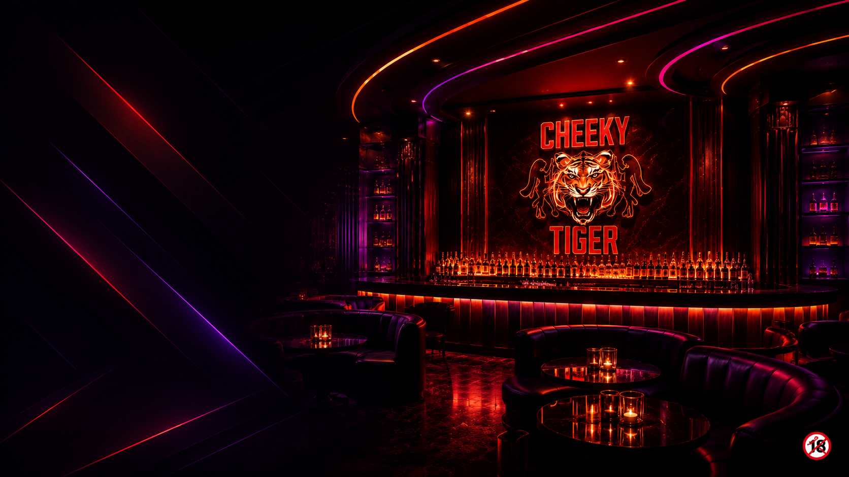 Cheeky Tiger upmarket action bar interior